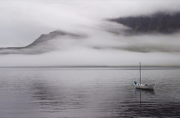 A boat at Neskaupstaður