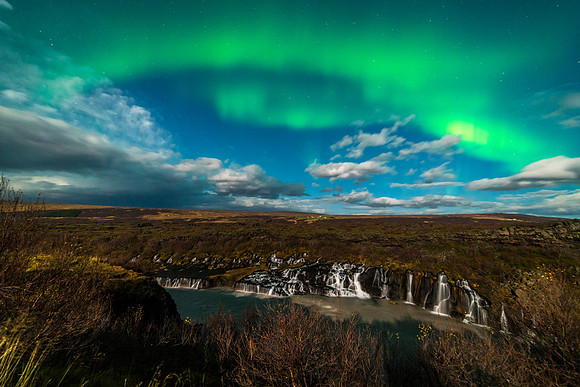 Aurora_Hraunfossar-161013_DSC0665