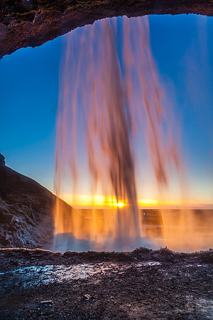 Seljalandsfoss sunset