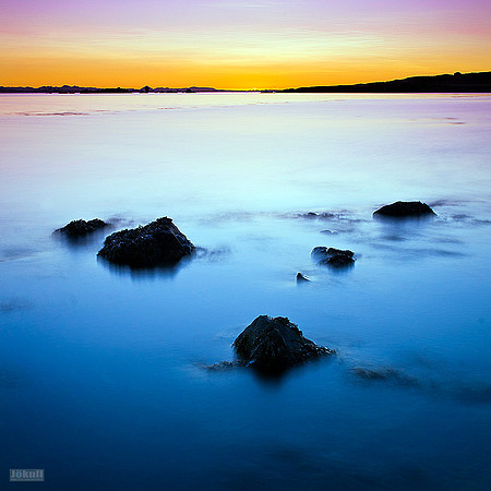 Sunset and a few stones