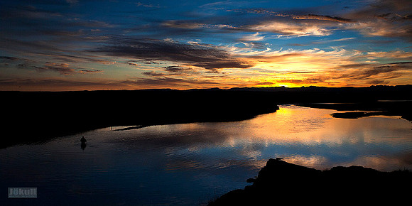 Sunset in Borgarfjörður