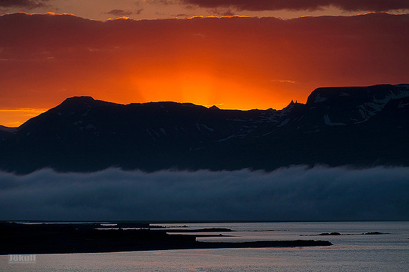 Breiðdalsvík sunset