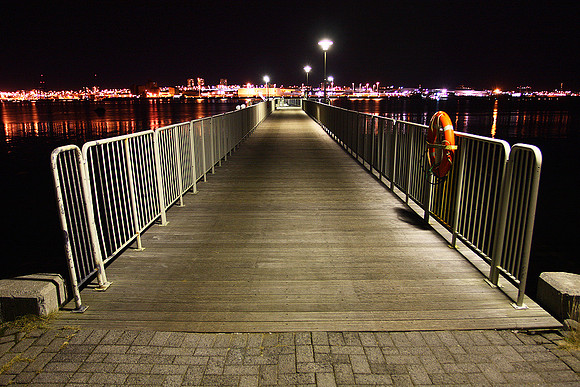 Walk into the night.