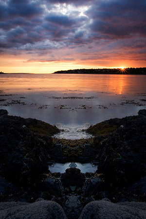 Reflection sunset