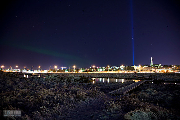 Peace Tower and Aurora Borealis