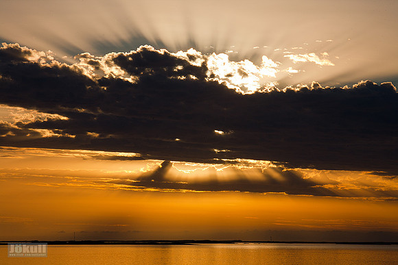 Sunset in West-Iceland