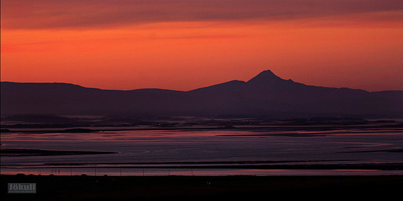 Sunset in Borgarfjörður